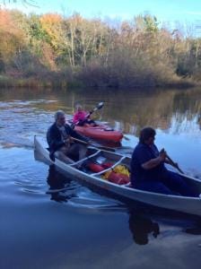 Becky Addis, the Good Samaritan in the kayak who so graciously assisted Buddy and his companion Becky.... So thankful to have folks like her living in our community! Photo courtesy Glenda Golanda.