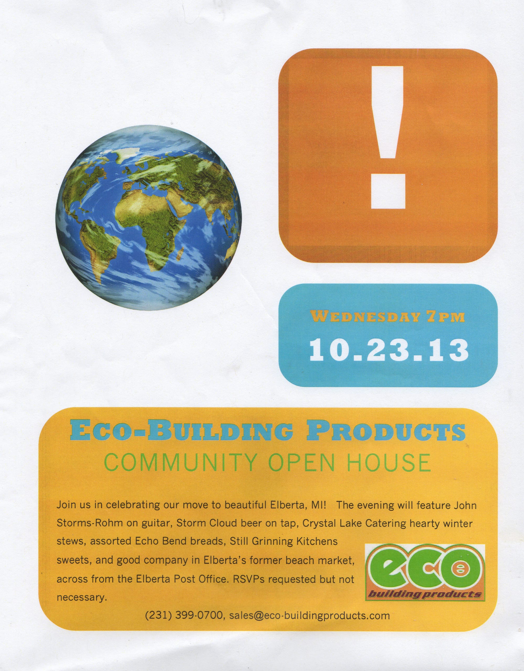 eco building products open house