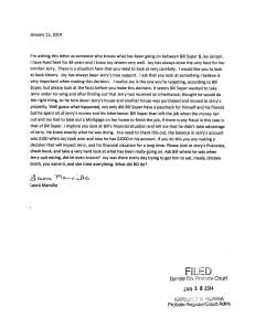 Manville v Soper - Manville letter to probate