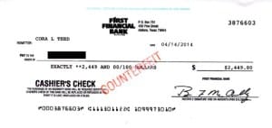Rental Scammers Cashiers Check