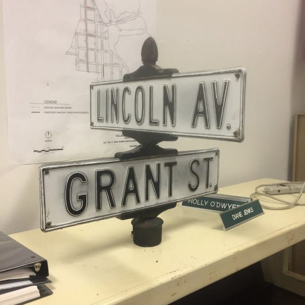 Historic Elberta Street Sign for Sale to the public. Sale Starts December 3rd at the Village Office.