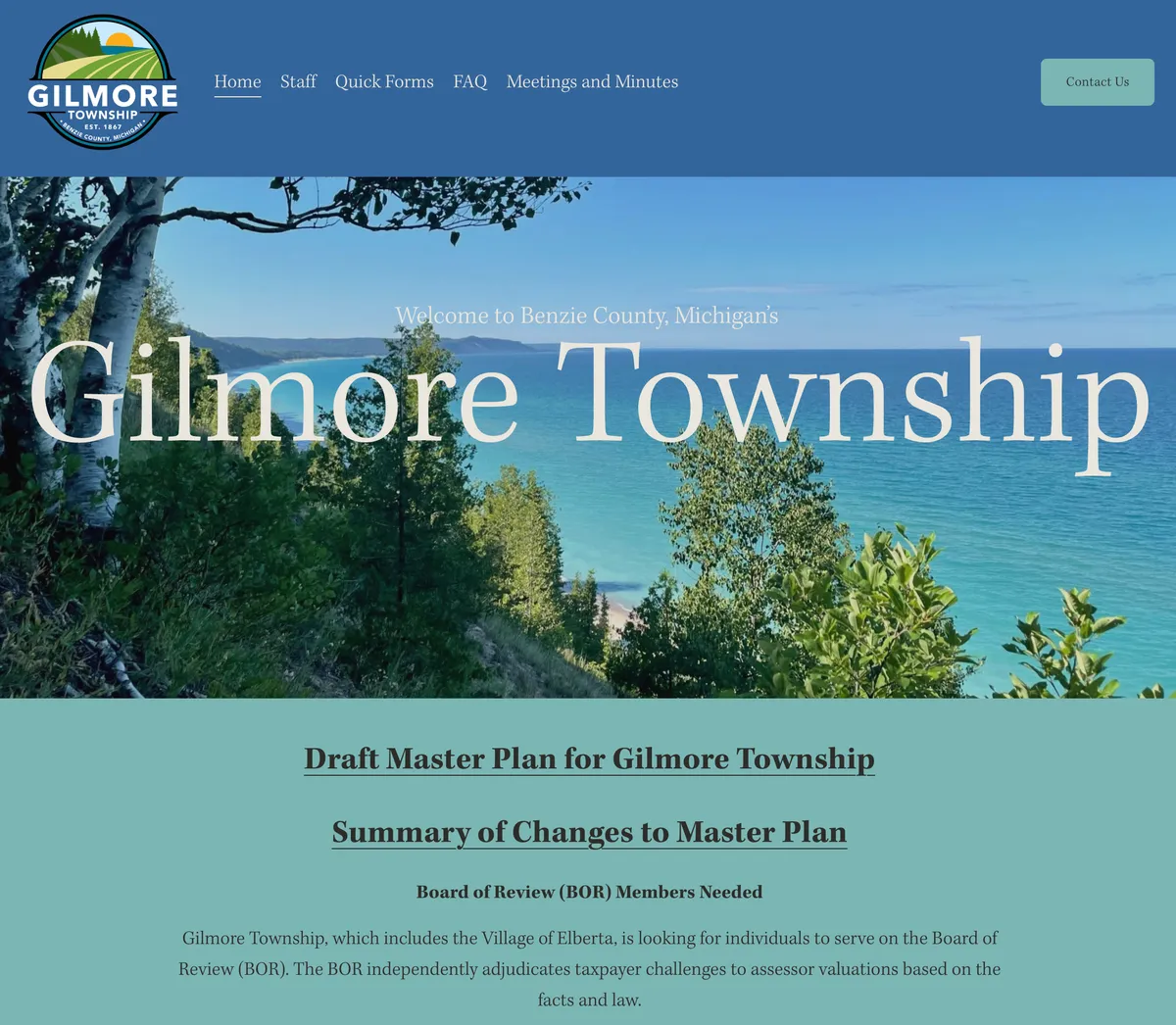 Gilmore Township’s Master Plan