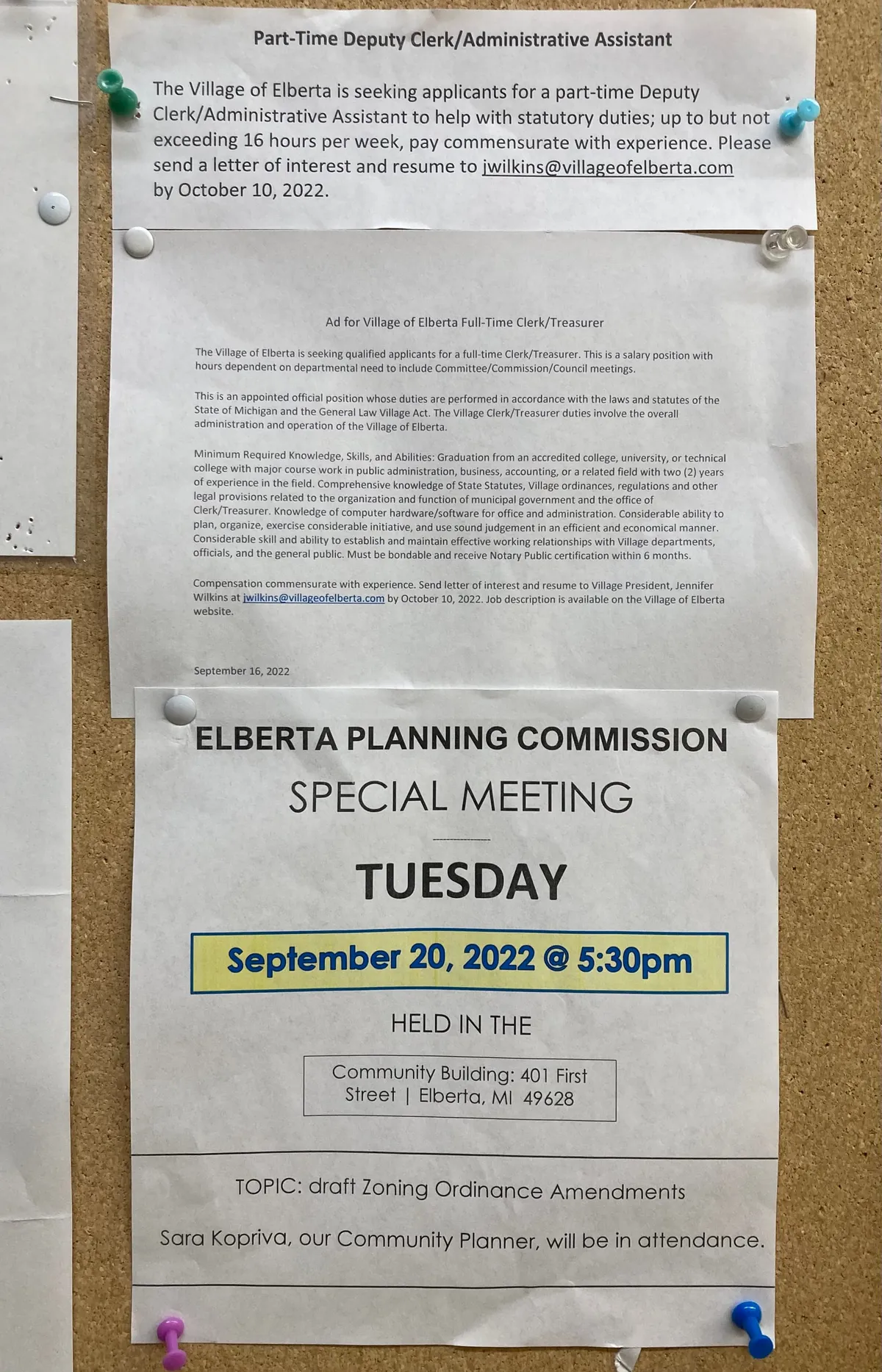 Bulletin Board