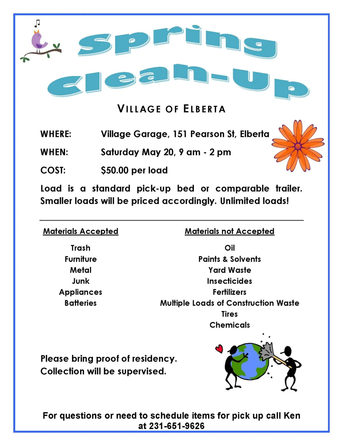 Spring Cleanup Volunteers Needed