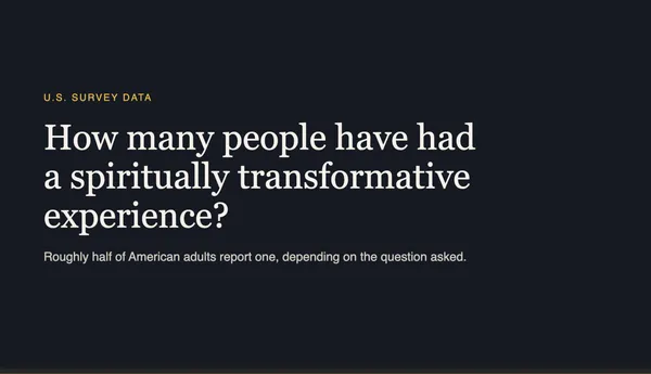Have You Had a Spiritually Significant Experience?