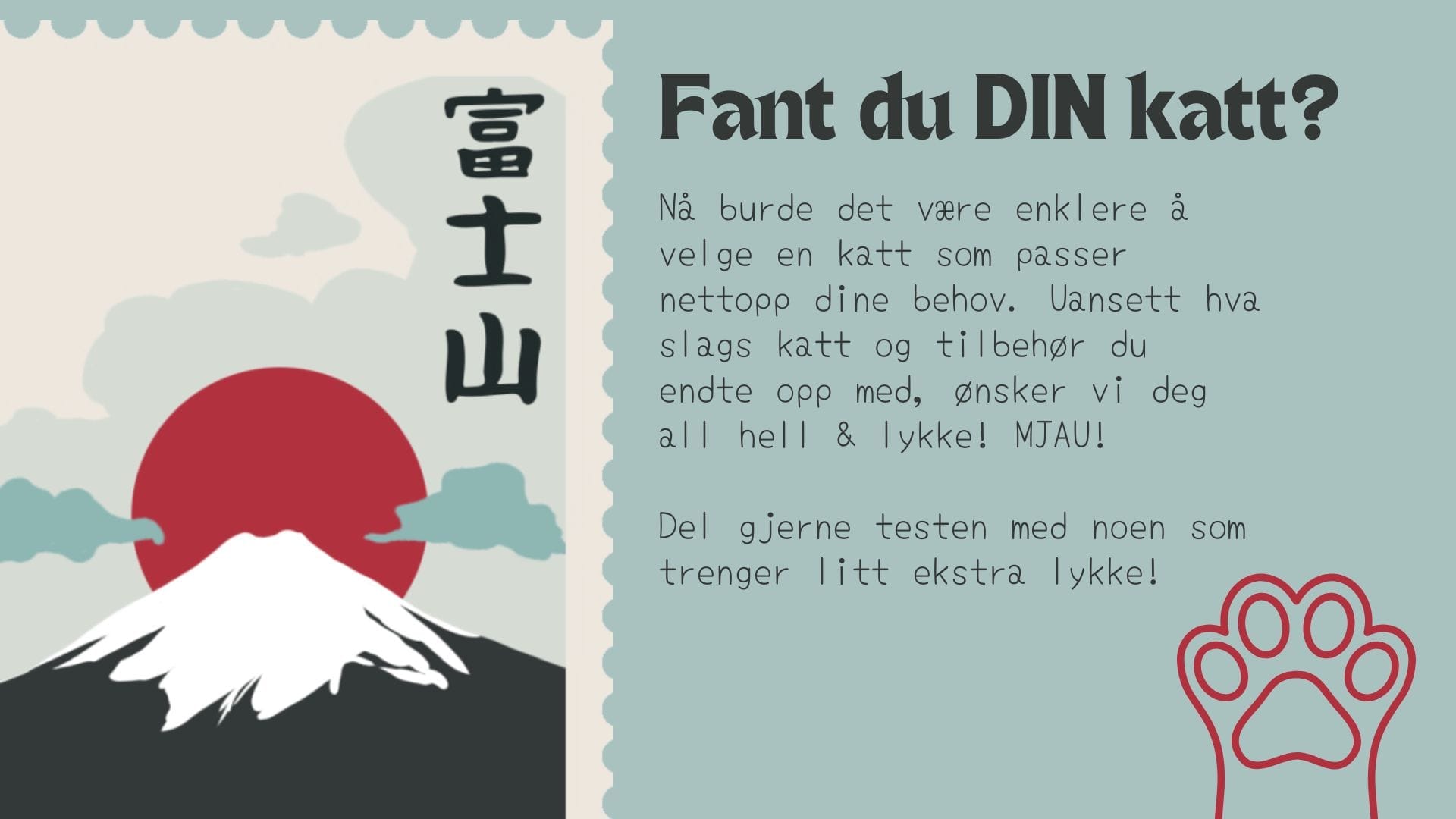 Fant du din katt?