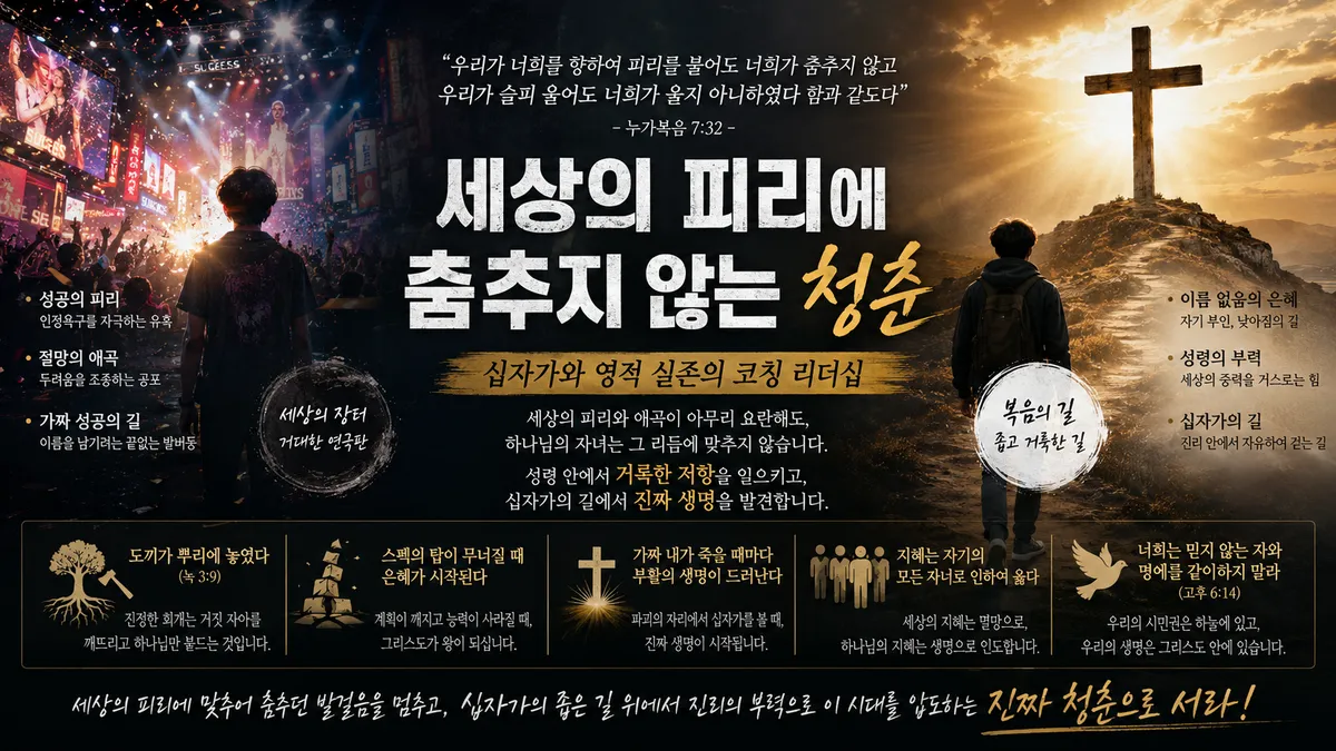 세상의 피리에 춤추지 않는 청춘