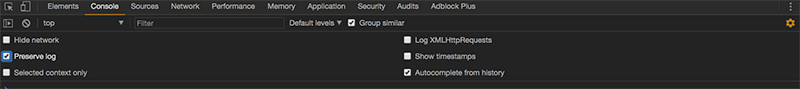 devtools preserve log