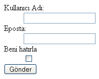 Login Ekranının Firefox Ekran görüntüsü