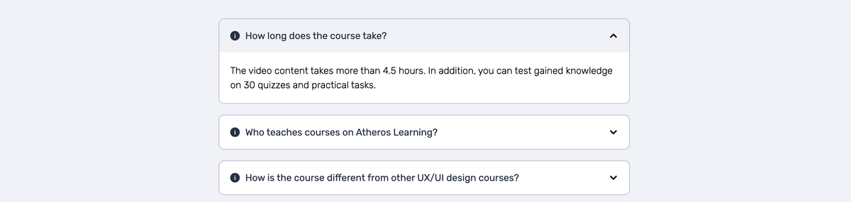 HTML Akordiyon bileşeni