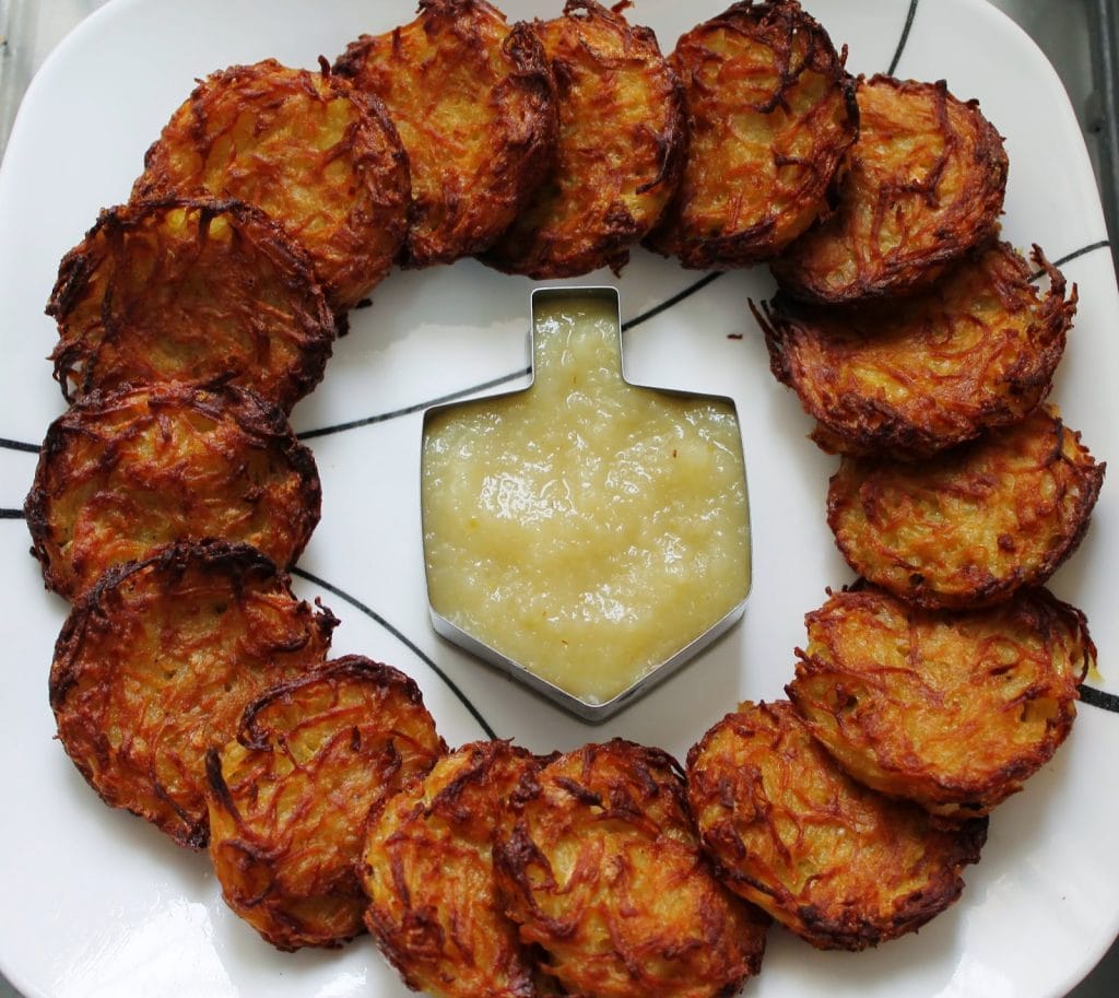 Crispy Oven-Baked Potato Latkes - No Way That's Healthy!