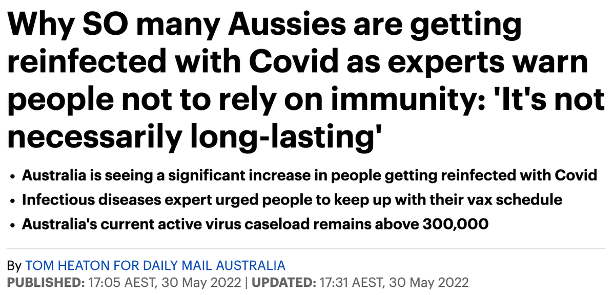 "Experts" Warn Aussies Not To Rely on 'immunity' from COVID jabs