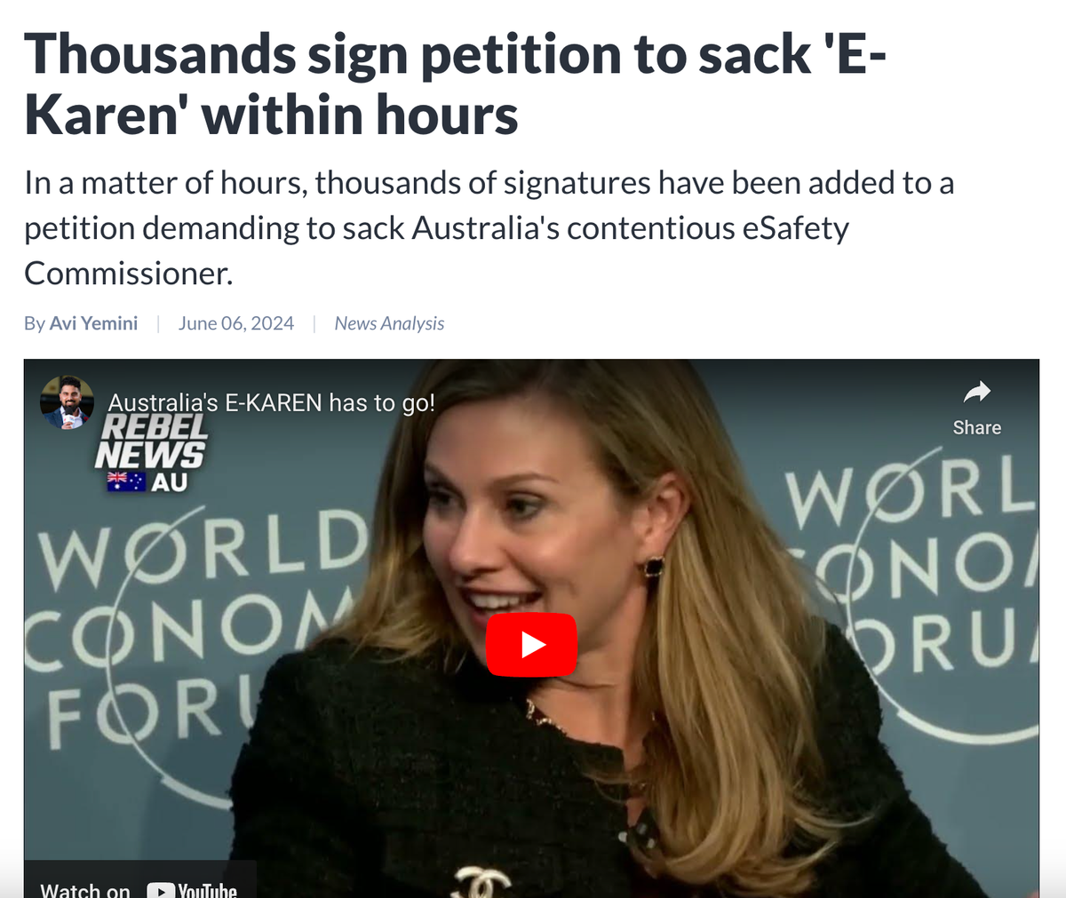 Can you sign the petition to Sack Ekaren?