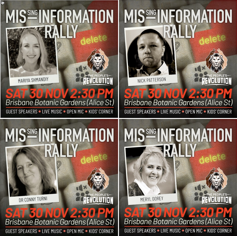 Change of Venue for Today's MISsing Information Rally