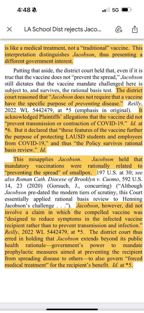 Huge Decision by the 9th Circuit in the US - COVID jabs are not vaccines!