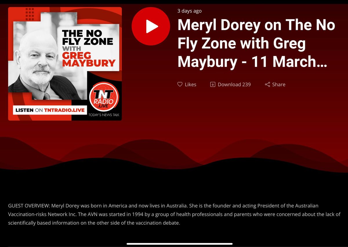 My appearance on Greg Maybury’s “The No Fly Zone” March 11