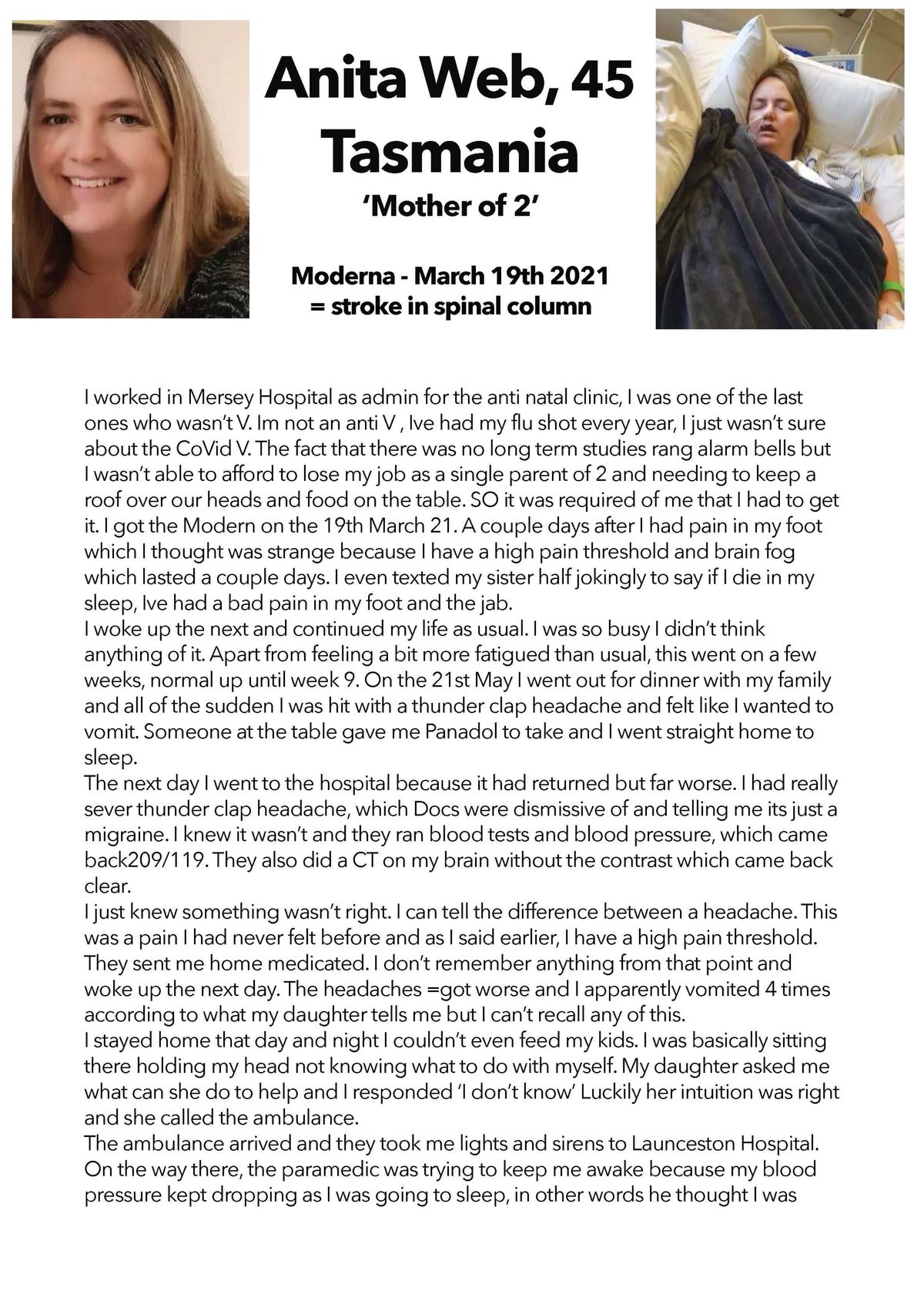 Jab Injuries ARE Real: Anita Web's Story