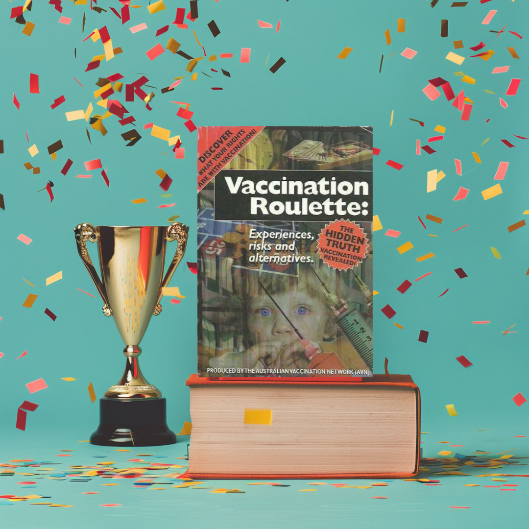 Congratulations to Natalie who won a copy of Vaccination Roulette as the 5,000th free subscriber to Informed Choice!
