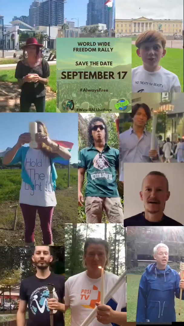 The Worldwide Rally for Freedom is today! (in Australia, at least)