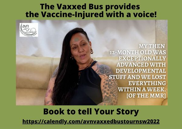 NSW Vaxxed Bus Tour - Tania shares her son's Vaccine Injury Story