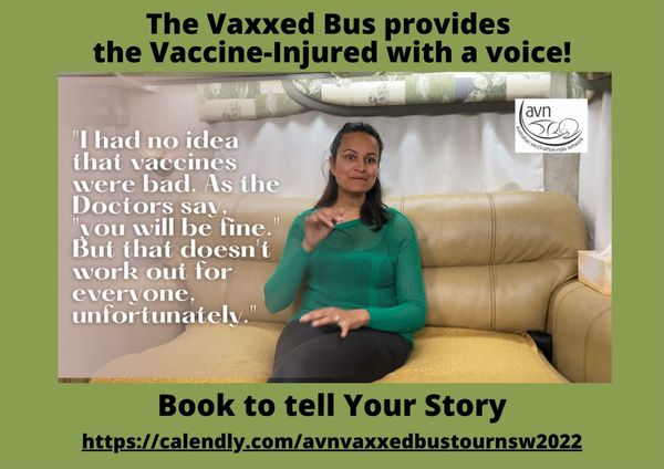 NSW Vaxxed Bus Tour - Natasha's son had hearing loss shortly after having the MMR vaccine