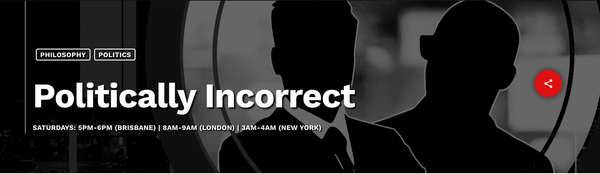 Just a quick head's up: I will be interviewed on TNT Radio's Politically Incorrect at 5 PM AEST tonight (Saturday, 6th May) 