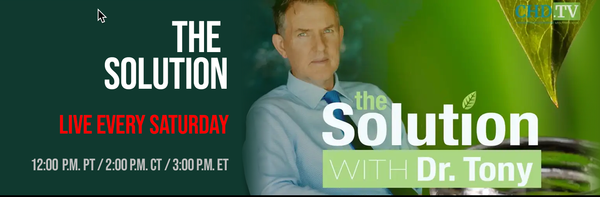 This Sunday (Australian time - Saturday in the US), I will be once again speaking with Dr Tony O'Donnell on CHD TV's The Solution