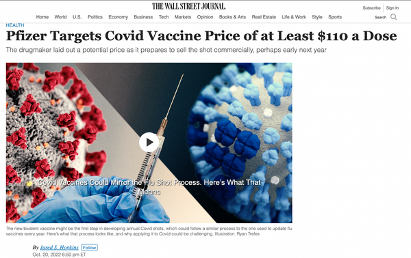 Pfizer laughing all the way to the bank