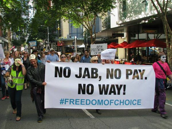More than 1,000 people march for freedom of choice in Brisbane