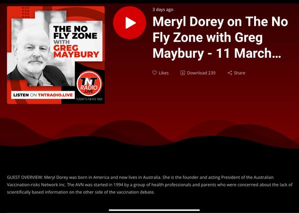 My appearance on Greg Maybury’s “The No Fly Zone” March 11