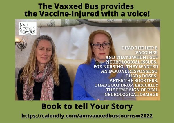 NSW Vaxxed Bus Tour - Kirsten's Hepatitis B Vaccine Injury