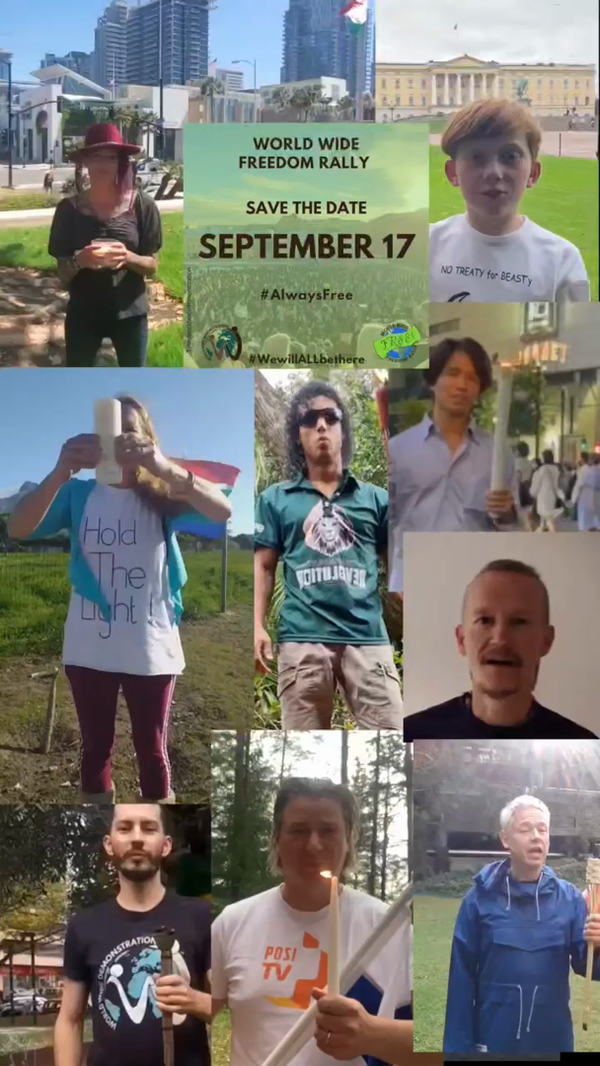 The Worldwide Rally for Freedom is today! (in Australia, at least)