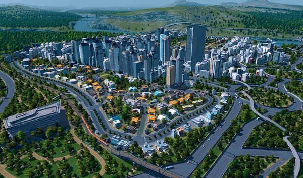 Image of: The Surreal Urban Sprawl of City: Skylines