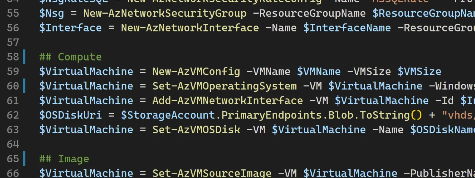 Deploy Azure Sql Server Vm With PoSh