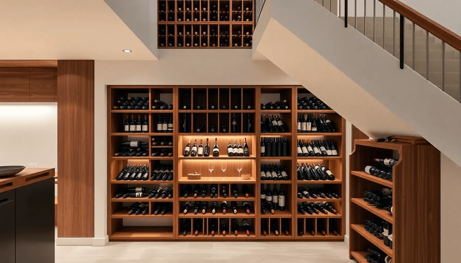 Cave à vin sous escalier : l'astuce pour gagner de la place Image de l’article
