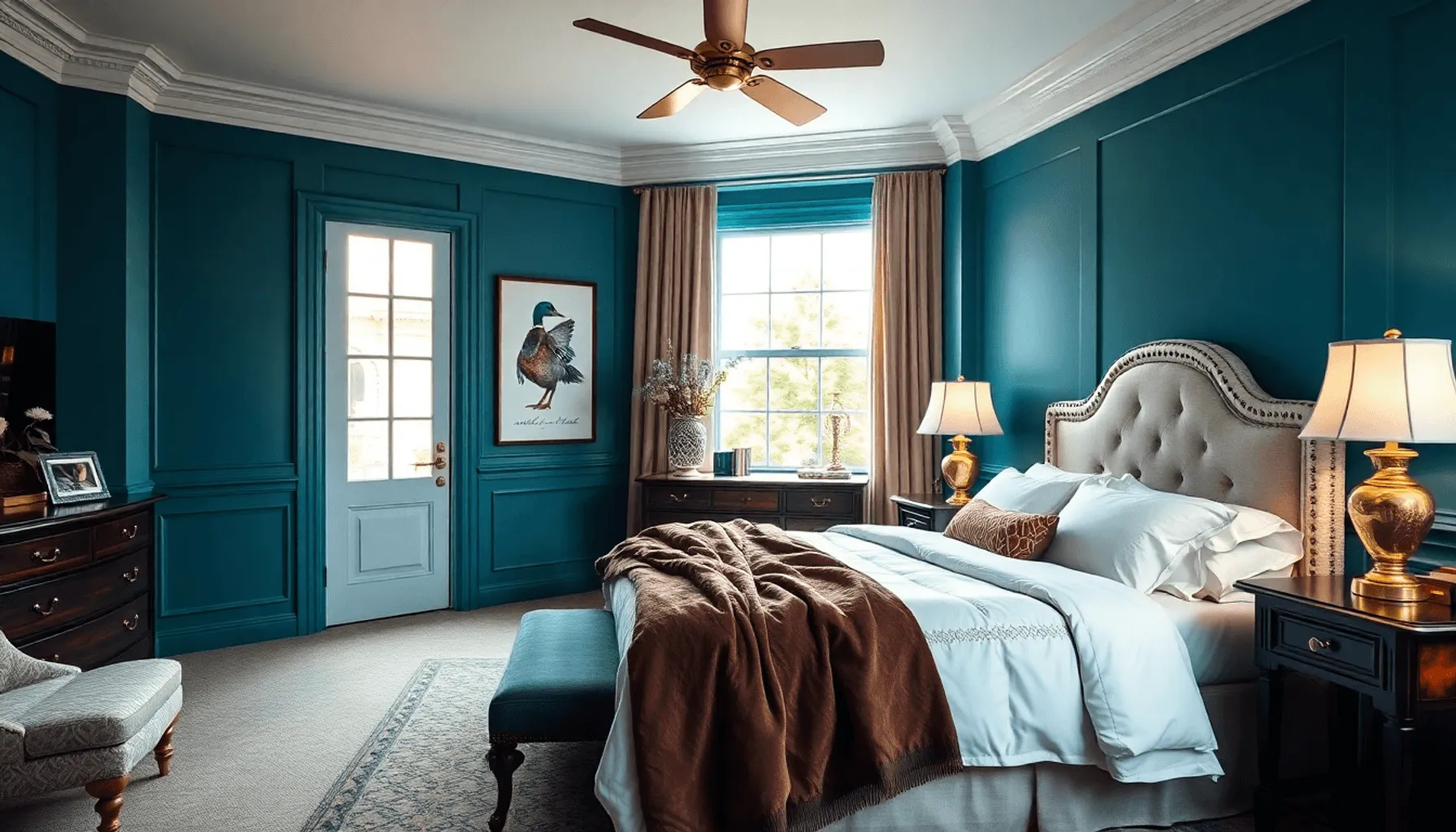 Chambre Bleu Canard: La Touche Élégante Pour Votre Décor Image de l’article
