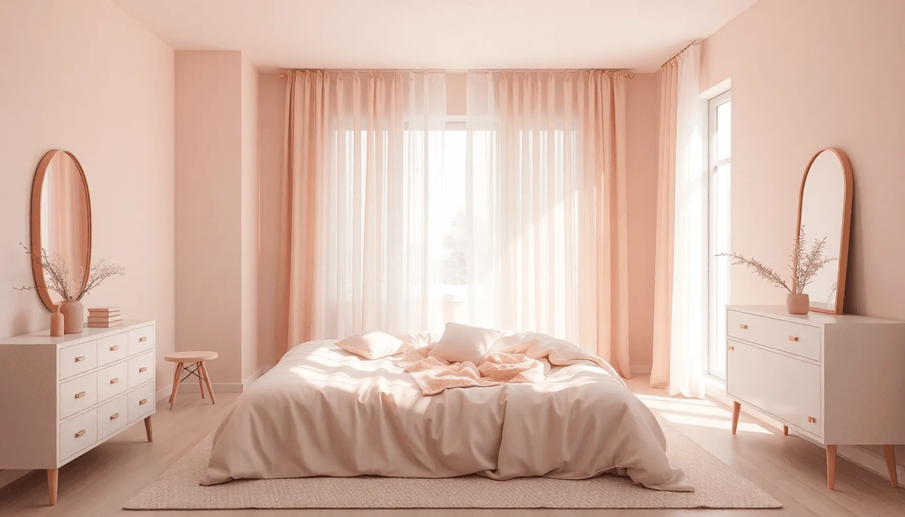 Chambre rose poudré : 20 modèles pour trouver l’inspiration Image de l’article