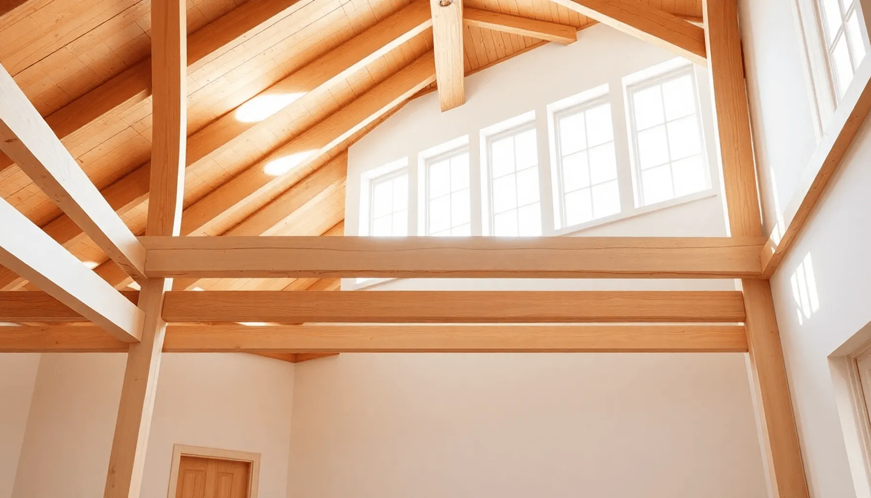 Comment repeindre un plafond en bois avec des poutres apparentes ? Image de l’article