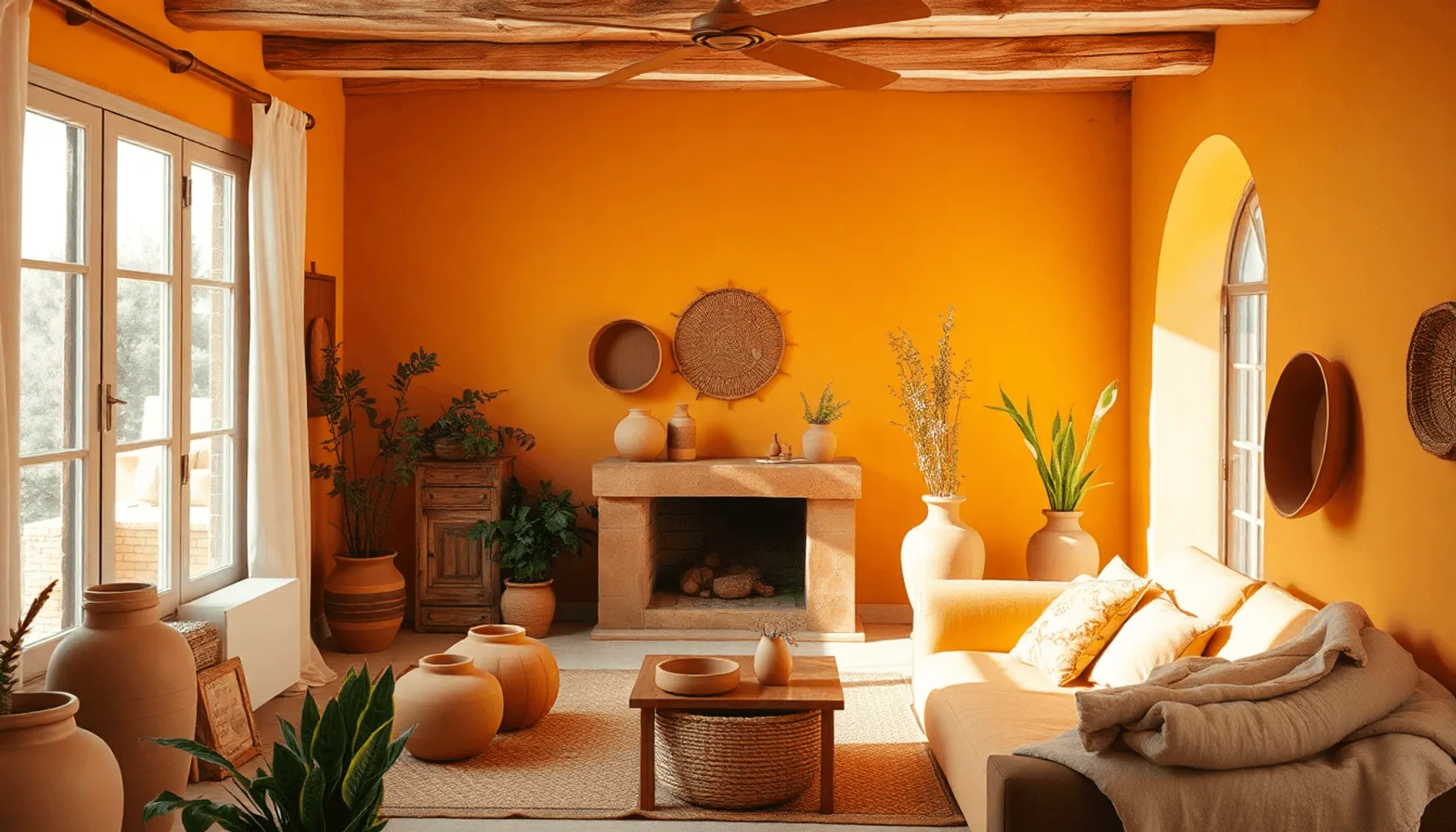 10 façons d'intégrer la couleur ocre en décoration Image de l’article