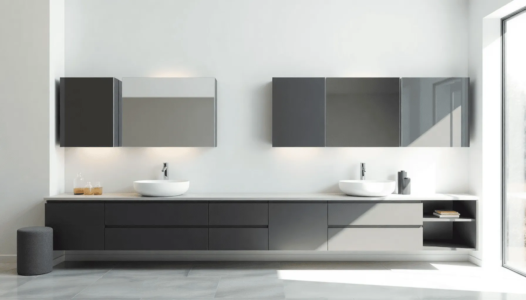 À quelle hauteur fixer ses meubles de salle de bain ? Image de l’article