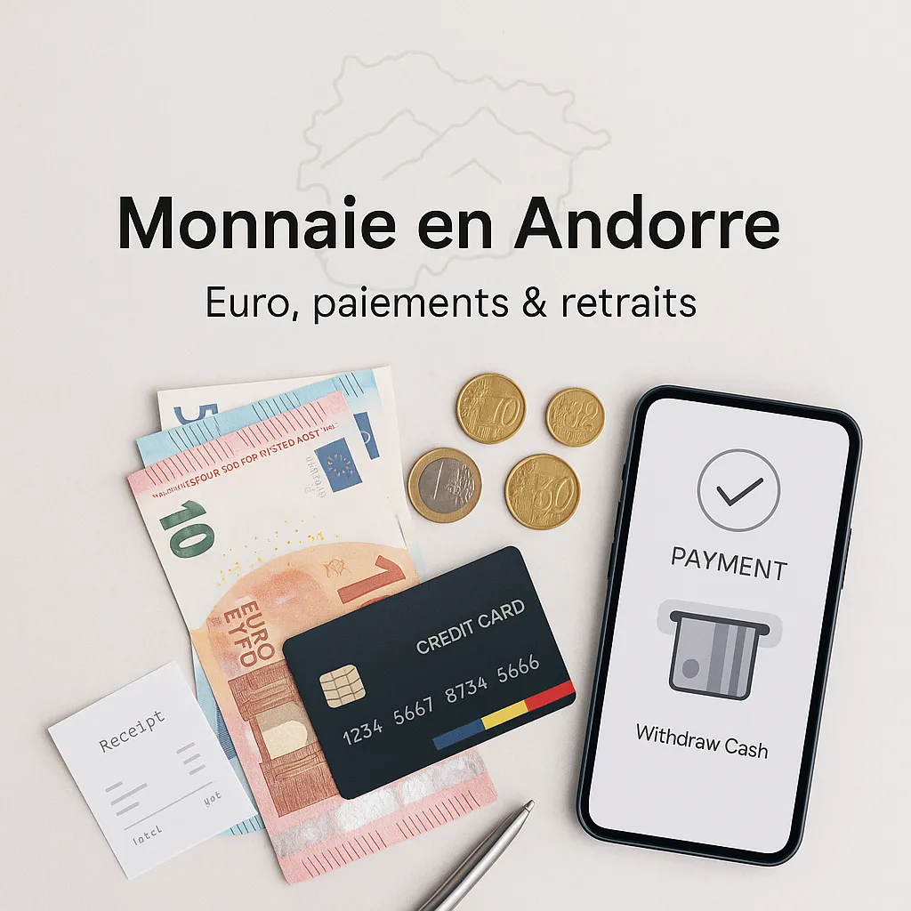 Monnaie en Andorre : euro (€), paiements, retraits, carte bancaire, pourboires