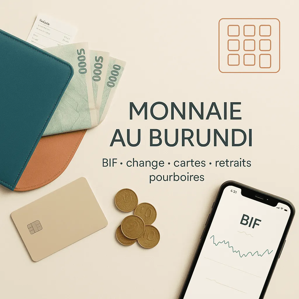Monnaie au Burundi : franc burundais (BIF), change, retraits, carte bancaire, pourboires