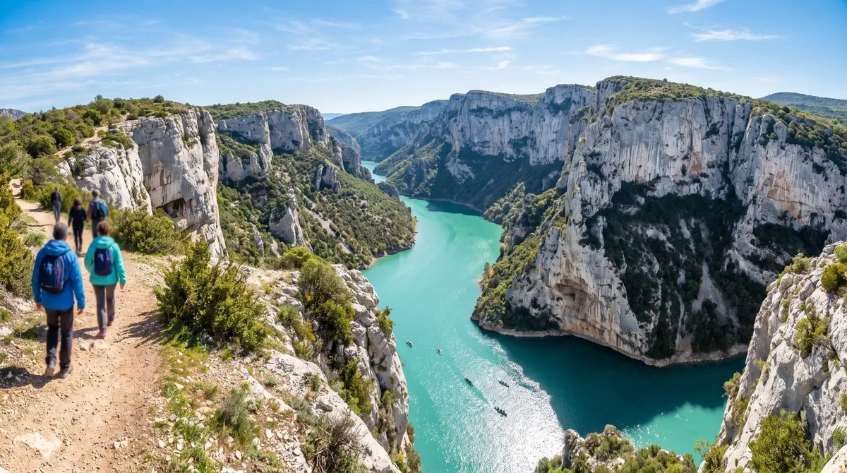 Croatie eaux émeraude falaises blanches Verdon