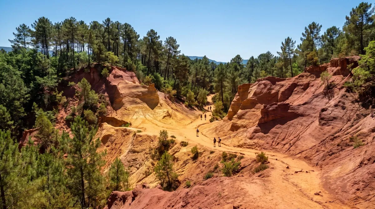 canyon ocre rouge Luberon