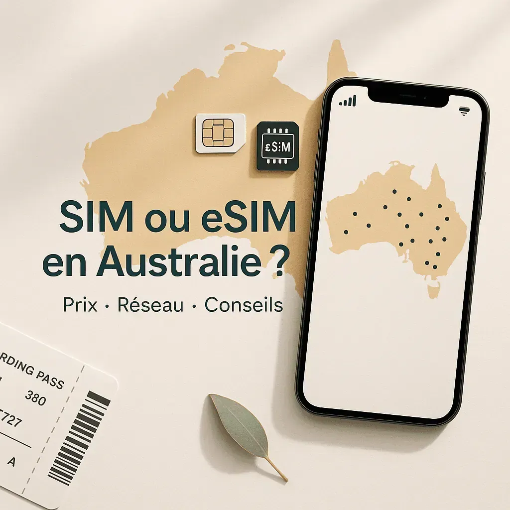 Carte SIM et eSIM en Australie : laquelle choisir, prix et réseau