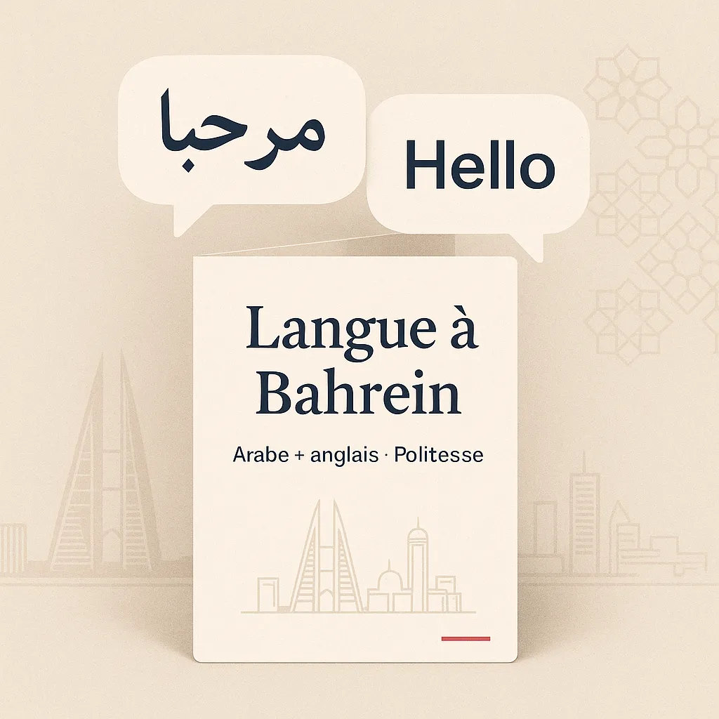 Langue à Bahreïn : arabe + anglais… phrases utiles et codes de politesse Image de l’article