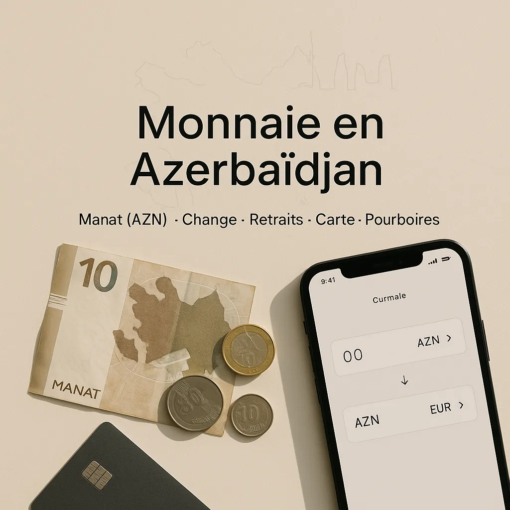 Monnaie en Azerbaïdjan : manat (AZN), change, retraits, carte bancaire, pourboires Image de l’article