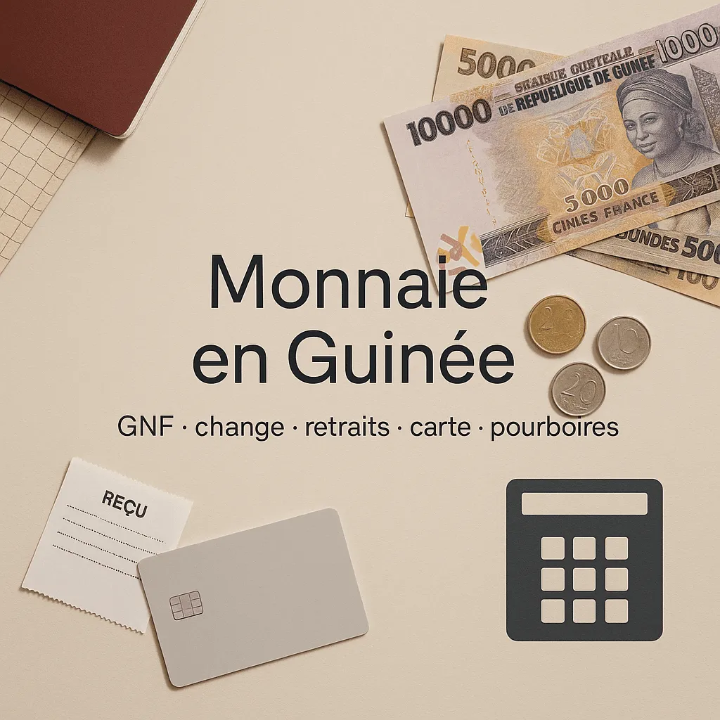 Monnaie en Guinée : franc guinéen (GNF), change, retraits, carte bancaire, pourboires Image de l’article