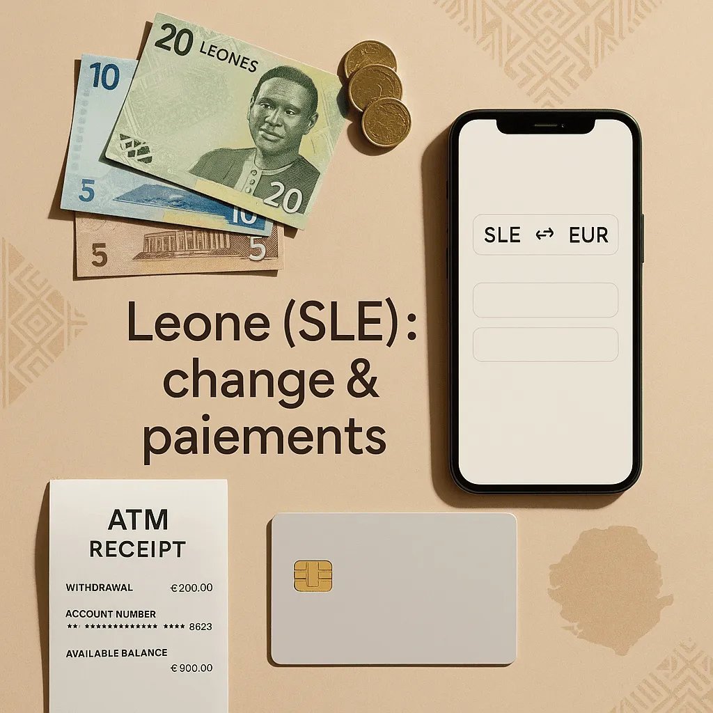 Monnaie en Sierra Leone : leone (SLE), change, retraits, carte bancaire, pourboires Image de l’article