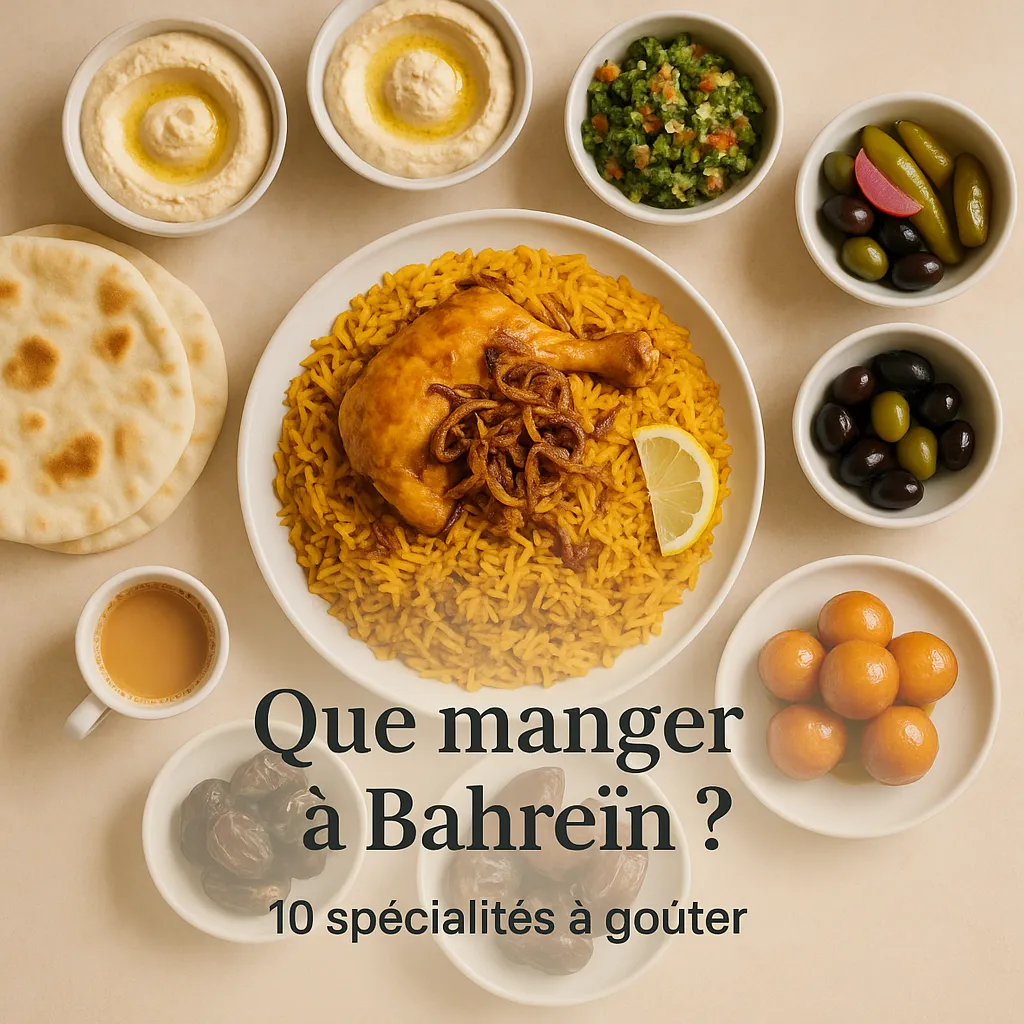 Que manger à Bahreïn ? 10 spécialités à goûter (machboos, mezze, desserts…) Image de l’article